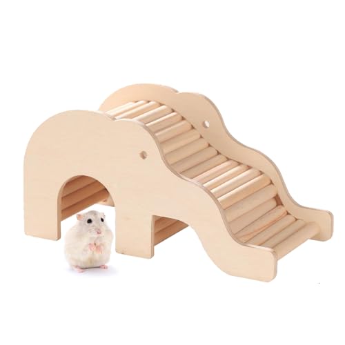 Hamster Kletterspielzeug, Hamsterhaus mit Kletterleiter, Hamster Versteck, Hamster-Kletterleiter, Hamsterbrücke aus Holz, Hamsterhaus für Meerschweinchen, Chinchillas, Rennmäuse, Mäuse, Ratten, Maus von Rkllejs