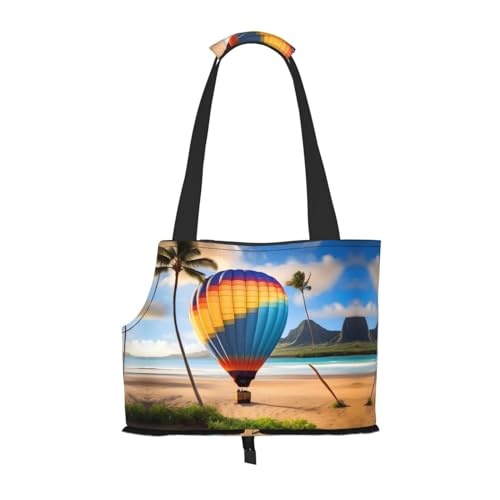 Hawaii Heißluftballon-Tragetasche, tragbar, ideal für Haustiere auf Reisen, Tragfähigkeit 10 kg, Öffnung-Design mit Kragenhaken von RoMuKa