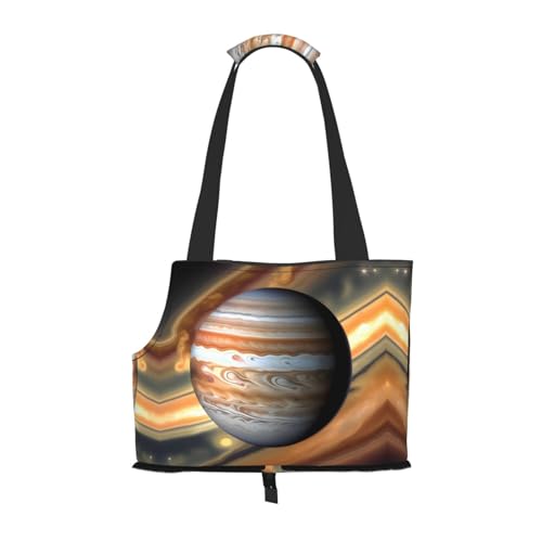 Jupiter tragbare Schultertasche für Haustiere, ideal für Haustiere auf Reisen, Tragfähigkeit 10 kg, Sichtöffnung, Design mit Kragenhaken von RoMuKa