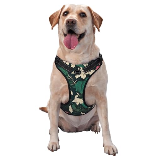 Blume Blatt Pet Traction Weste Weste Harness Dog Harness Medium Size Dog Pet Supplies Outdoor Travel Dog Walking von RoMuka