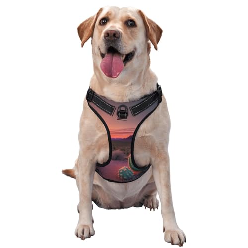 Cactus Desert Sunset Pet Traction Vest Vest Harness Dog Harness Medium Size Dog Supplies Pet Supplies Outdoor Travel Dog Walking von RoMuka