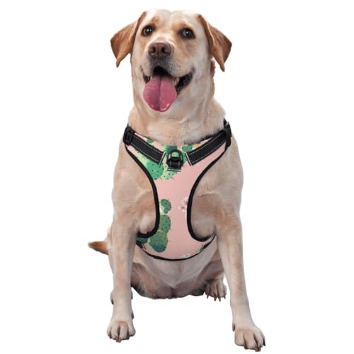 Cactus Tropical Pet Traction Vest Vest Harness Dog Harness Medium Size Dog Pet Supplies Outdoor Travel Dog Walking von RoMuka