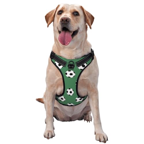 Soccer Pet Traction Vest Harness Dog Harness Medium Dog Pet Supplies Outdoor Travel Dog Walking von RoMuka