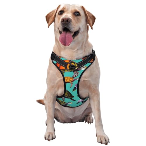 Tiere Meeresschildkröten Pet Traction Vest Weste Harness Dog Harness Medium Size Dog Supplies Pet Supplies Outdoor Travel Dog Walking von RoMuka