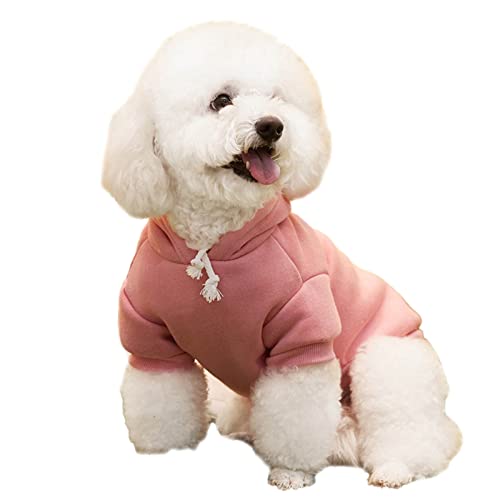 Haustier-Kostüm Klassiker Halten Sie Wärme bezaubernd Casual Pet Hunde mit Kapuze Pullover mit Herbst kompatibel Rosa S von Roadoor