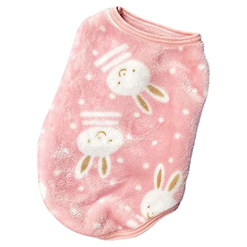 Hündchen Kleidung Atmungsaktive zarte Textur Langlebige Teddy Hund Verdickt Sweatshirt Haustier Winter Bekleidung für Kleintiere Rosa m von Roadoor