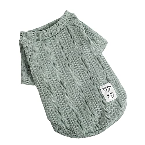 Hundepullover Groß für mittelgroße Hunde kleine Hunde Bequeme Zweibeinige Hundekleidung für große Hunde Welpen Pullover Mädchen Elastische Webart Hundepullover für kleine Hunde Outdoor Grün 2XL von Roadoor