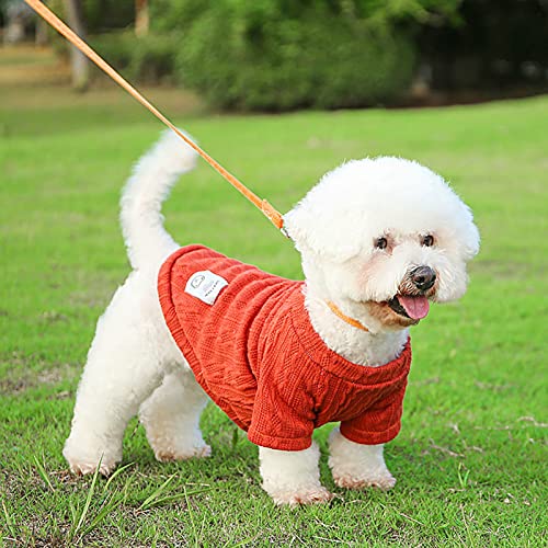 Hundepullover Groß für mittelgroße Hunde kleine Hunde Bequeme Zweibeinige Hundekleidung für große Hunde Welpen Pullover Mädchen Elastische Webart Hundepullover für kleine Hunde Outdoor Rot S von Roadoor