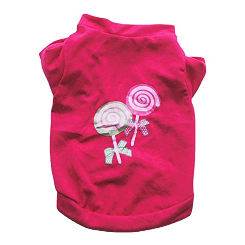 Pet Dress Zweibeine Verkleidung Haut Pullover Typ Bequeme Hundekleidung zum Spielen Rose Rot S von Roadoor