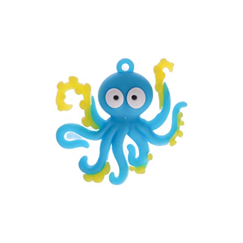 Roadoor Aquarium Ornament Verschmutzung freies Display Nicht verblassen Octopus Aquarium Dekor Zubehör für den Heimgebrauch Blau von Roadoor