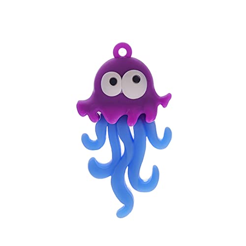 Roadoor Aquarium Ornament Verschmutzung freies Display Nicht verblassen Octopus Aquarium Dekor Zubehör für den Heimgebrauch Violett von Roadoor