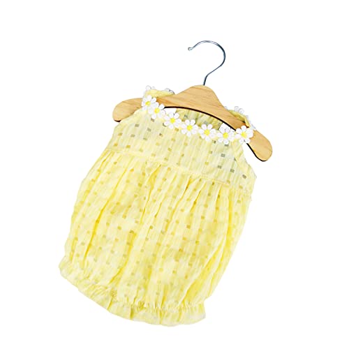 Roadoor Haustier Kleid atmungsaktiv leicht zu tragen wasch bar Doggy Sommer Mode Laternen Kleid für den Außenbereich Gelb M von Roadoor