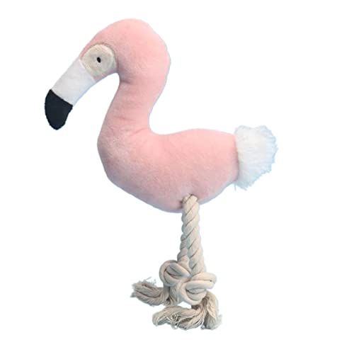 Roadoor Hund Plüsch Spielzeug Biss Stress Relief Leichte entzückende Flamingo-Form Hund Plüschspielzeug für Zuhause von Roadoor