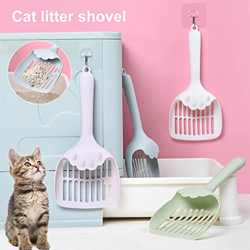 Roadoor Katze Wurf Scoop Kitty Poop Sifting Deep Shovel Fach Langloch Easy Filtration Einfach zu bedienen Praktische Wurfkiste Müllscheiben für Katzen Hunde Blau von Roadoor