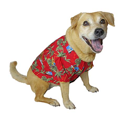 RJC Dog Surf Dog Woodies Aloha Hawaiihemd Rot M von Robert J. Clancey