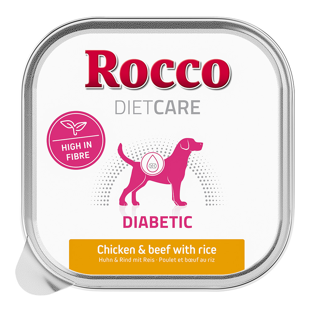 15% Rabatt! NEU: Rocco Diet Care 10 x 150 g zum Probierpreis Diabetic chicken & beef with rice von Rocco Diet Care