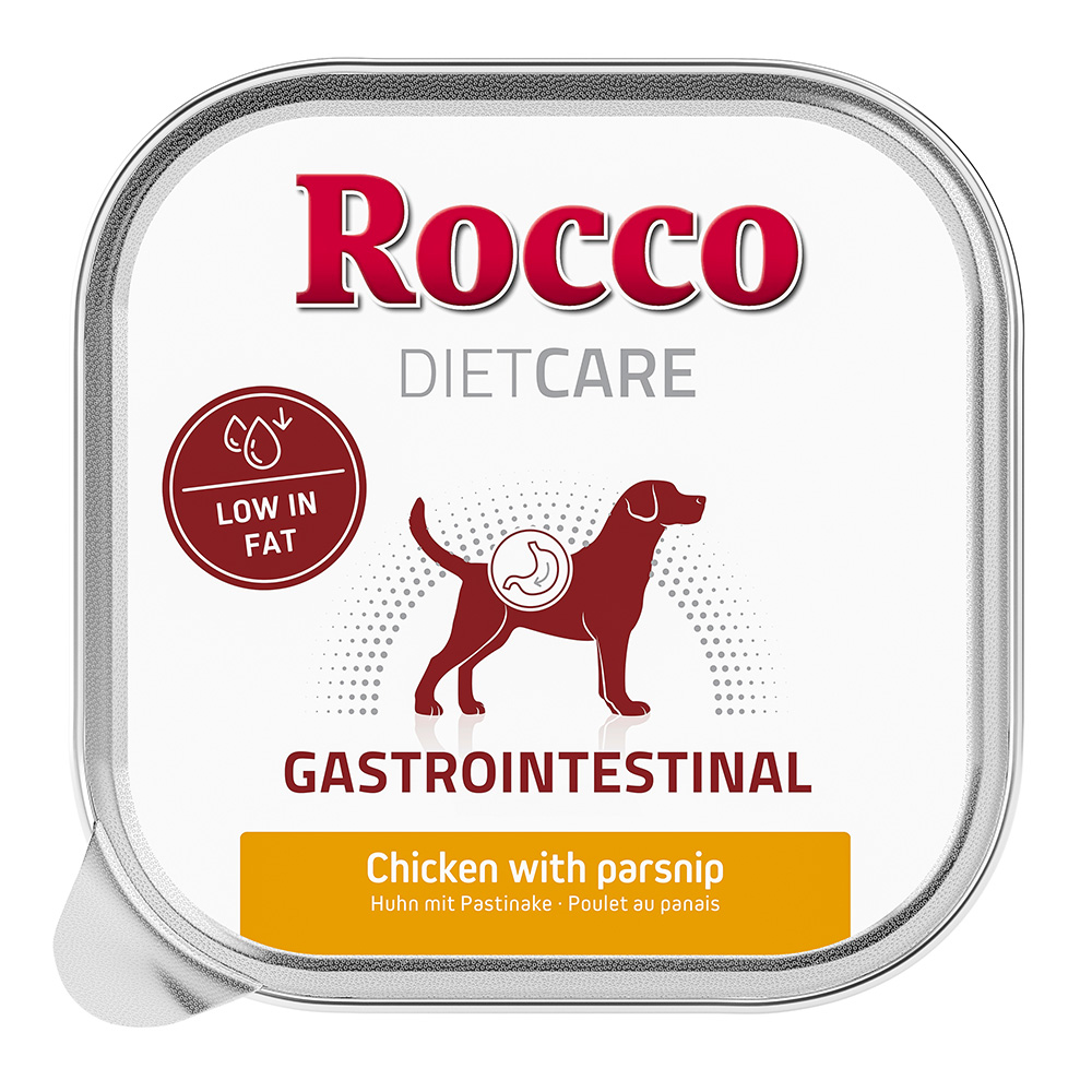 15% Rabatt! NEU: Rocco Diet Care 10 x 150 g zum Probierpreis Gastrointestinal chicken with parsnip von Rocco Diet Care