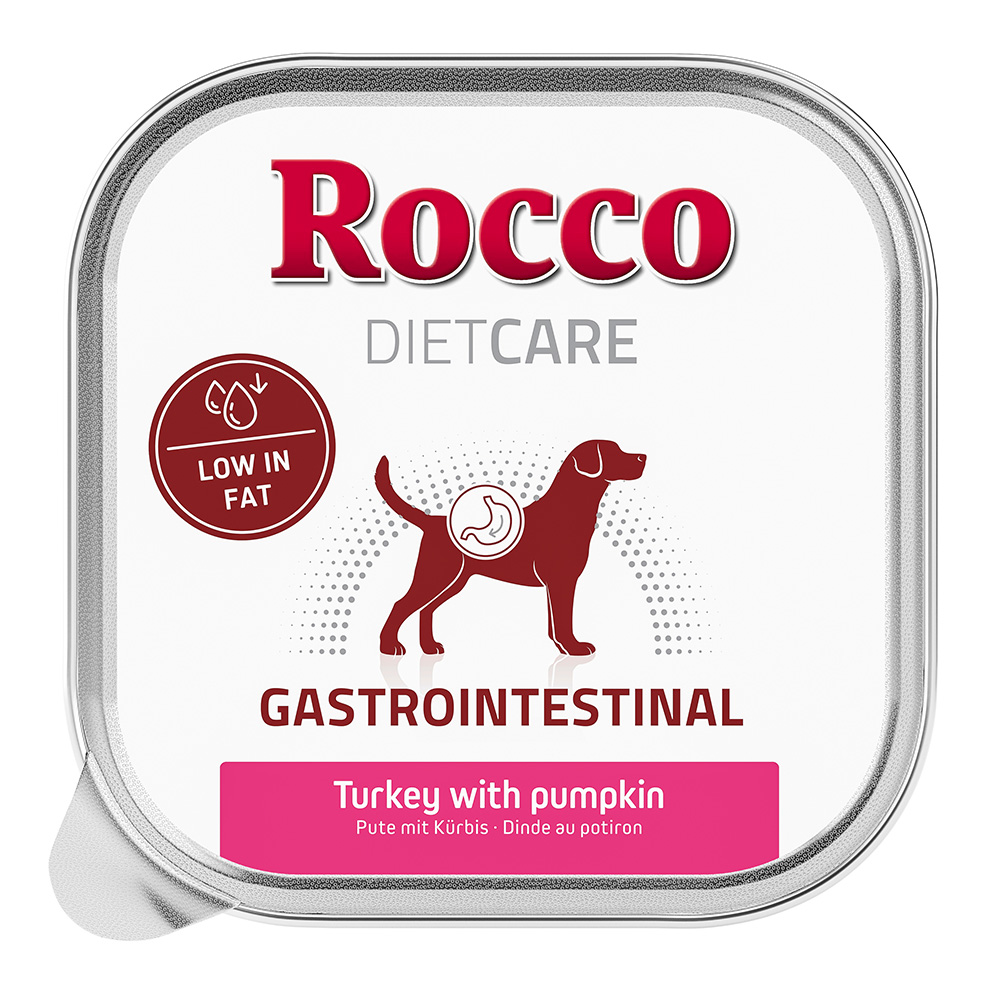 15% Rabatt! NEU: Rocco Diet Care 10 x 150 g zum Probierpreis Gastrointestinal turkey with pumpkin von Rocco Diet Care