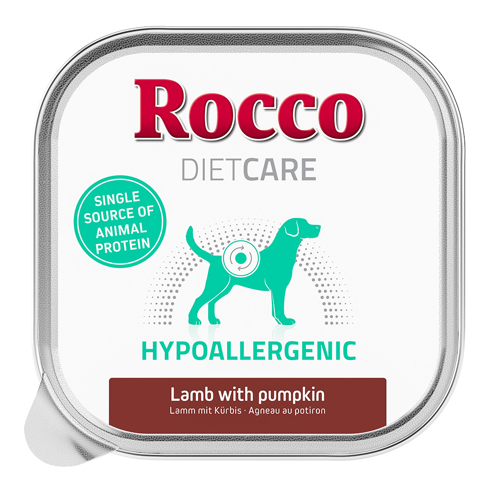 15% Rabatt! NEU: Rocco Diet Care 10 x 150 g zum Probierpreis Hypoallergenic lamb with pumpkin von Rocco Diet Care