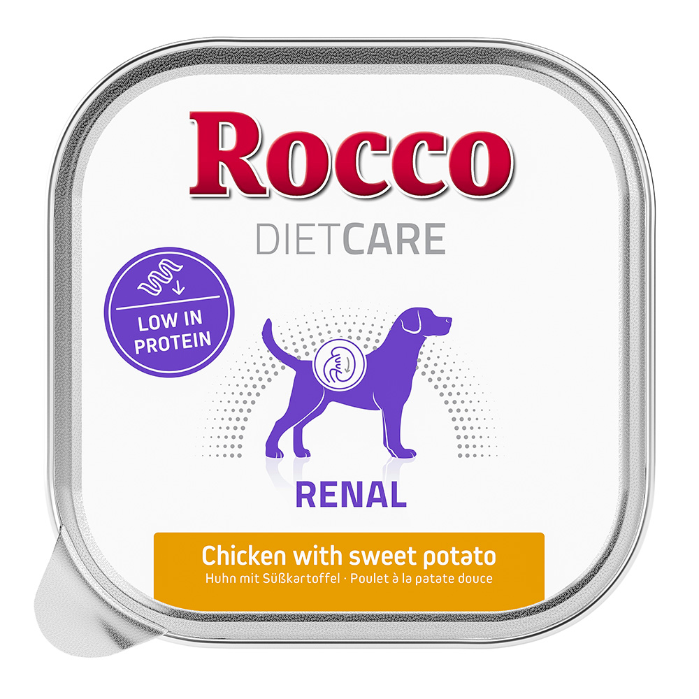 15% Rabatt! NEU: Rocco Diet Care 10 x 150 g zum Probierpreis Renal chicken with sweet potato von Rocco Diet Care