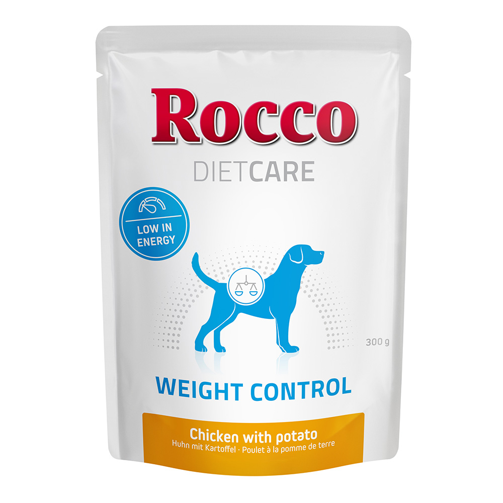 Rocco Diet Care Nassfutter Beutel 6 x 300g zum Probierpreis! Nassfutter: Weight Control Huhn mit Kartoffel 300 g - Pouch von Rocco Diet Care