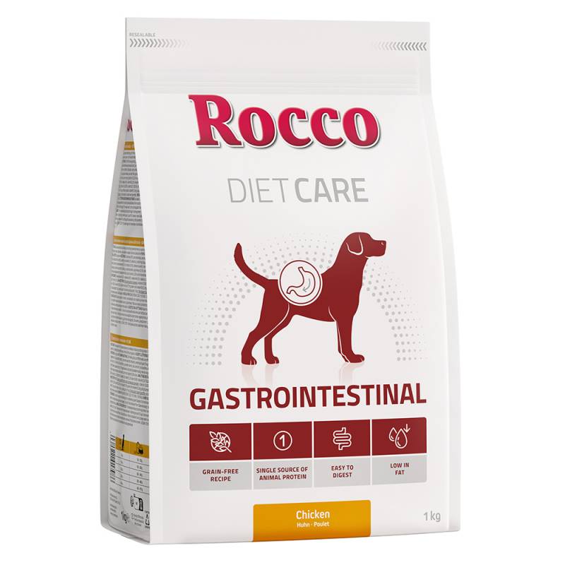 Rocco Diet Care Nassfutter Beutel 6 x 300g oder Trockenfutter 1 kg zum Probierpreis! Trockenfutter: Gastro Intestinal Huhn 1 kg von Rocco Diet Care