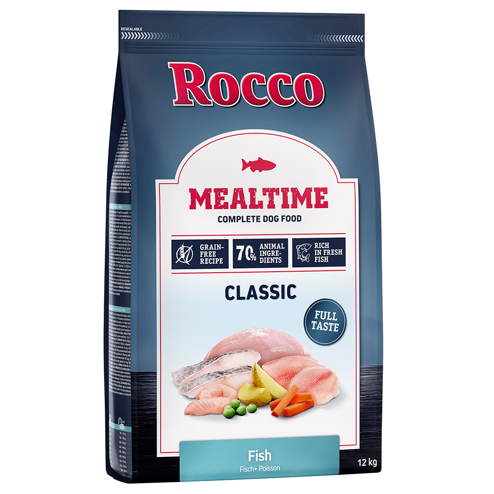 10 + 2 gratis! 12 kg Rocco Mealtime Trockenfutter - Fisch von Rocco