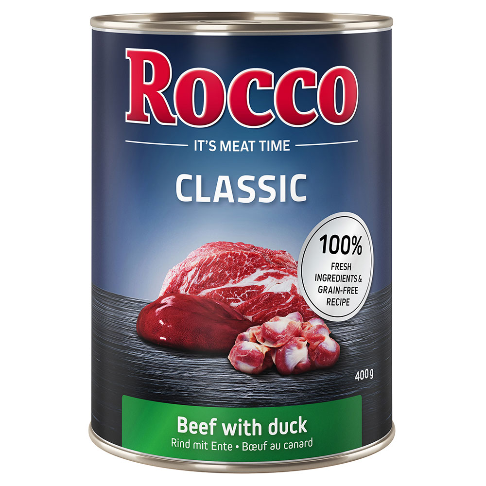 15% Rabatt! Rocco Classic Rind 6 x 400 g zum Probierpreis! - Rind mit Ente von Rocco