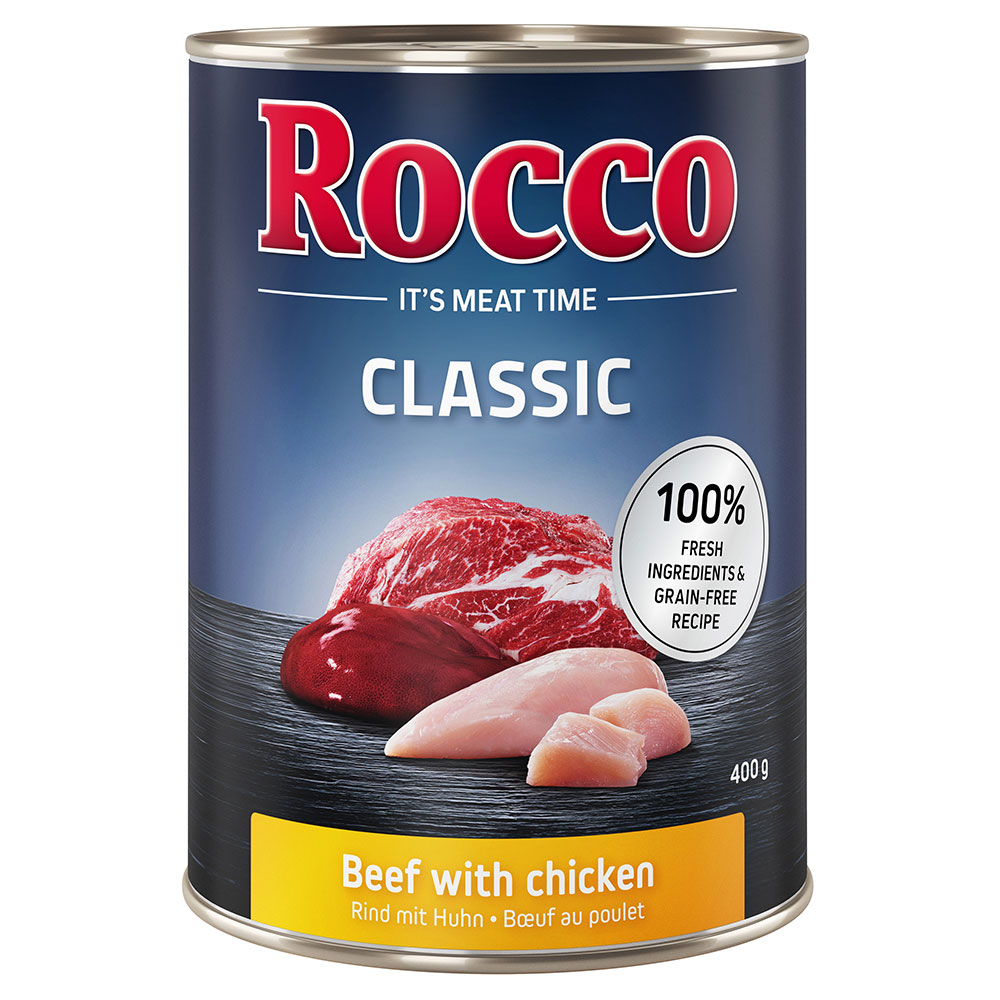 15% Rabatt! Rocco Classic Rind 6 x 400 g zum Probierpreis! - Rind mit Huhn von Rocco