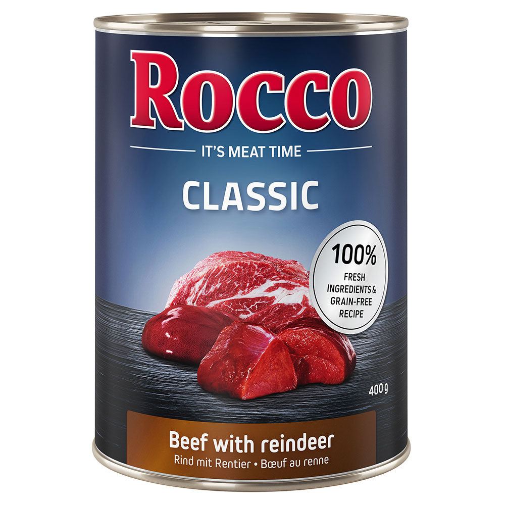 15% Rabatt! Rocco Classic Rind 6 x 400 g zum Probierpreis! - Rind mit Rentier von Rocco