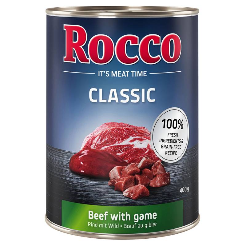 15% Rabatt! Rocco Classic Rind 6 x 400 g zum Probierpreis! - Rind mit Wild von Rocco