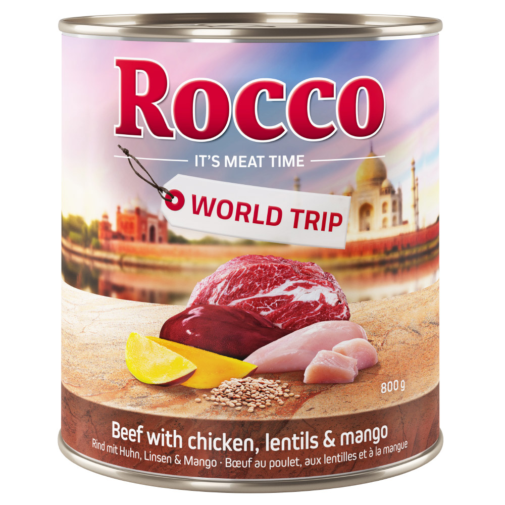 20 + 4 gratis Sparpaket Rocco Menü & World Trip 24 x 800 g - World Trip Indien von Rocco