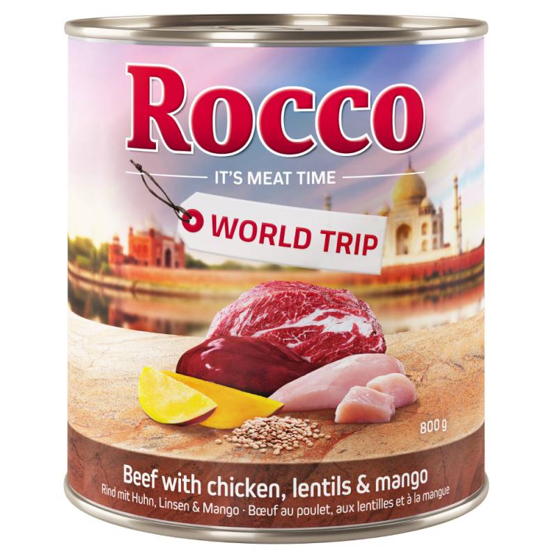 20 + 4 gratis Sparpaket Rocco Menü & World Trip 24 x 800 g - World Trip Indien von Rocco