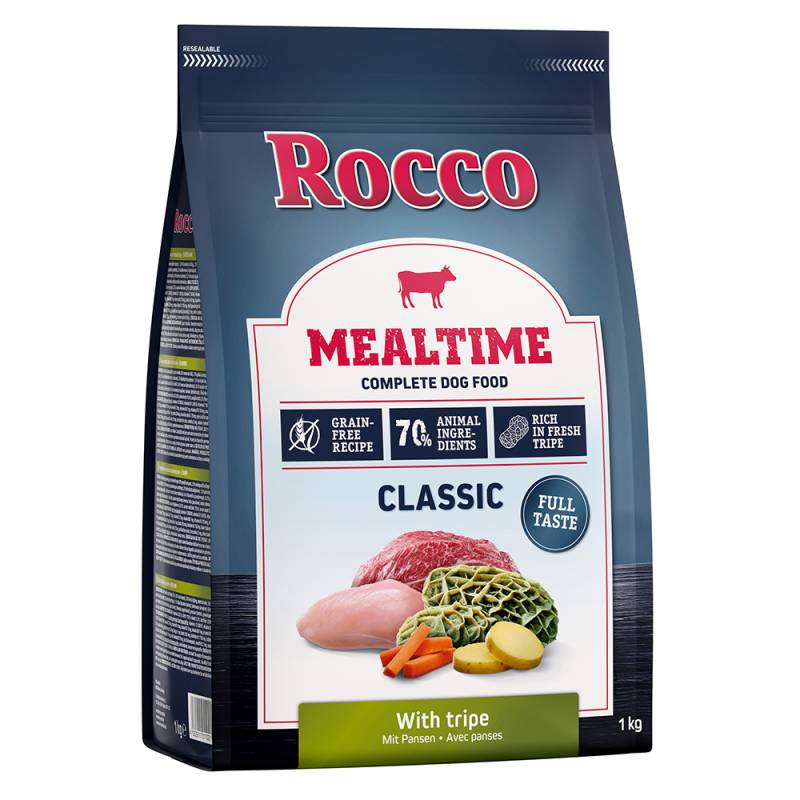 3 Kg + 1 Kg gratis! Rocco Mealtime  Mealtime mit Pansen Adult, 3 Kg + 1 kg gratis von Rocco