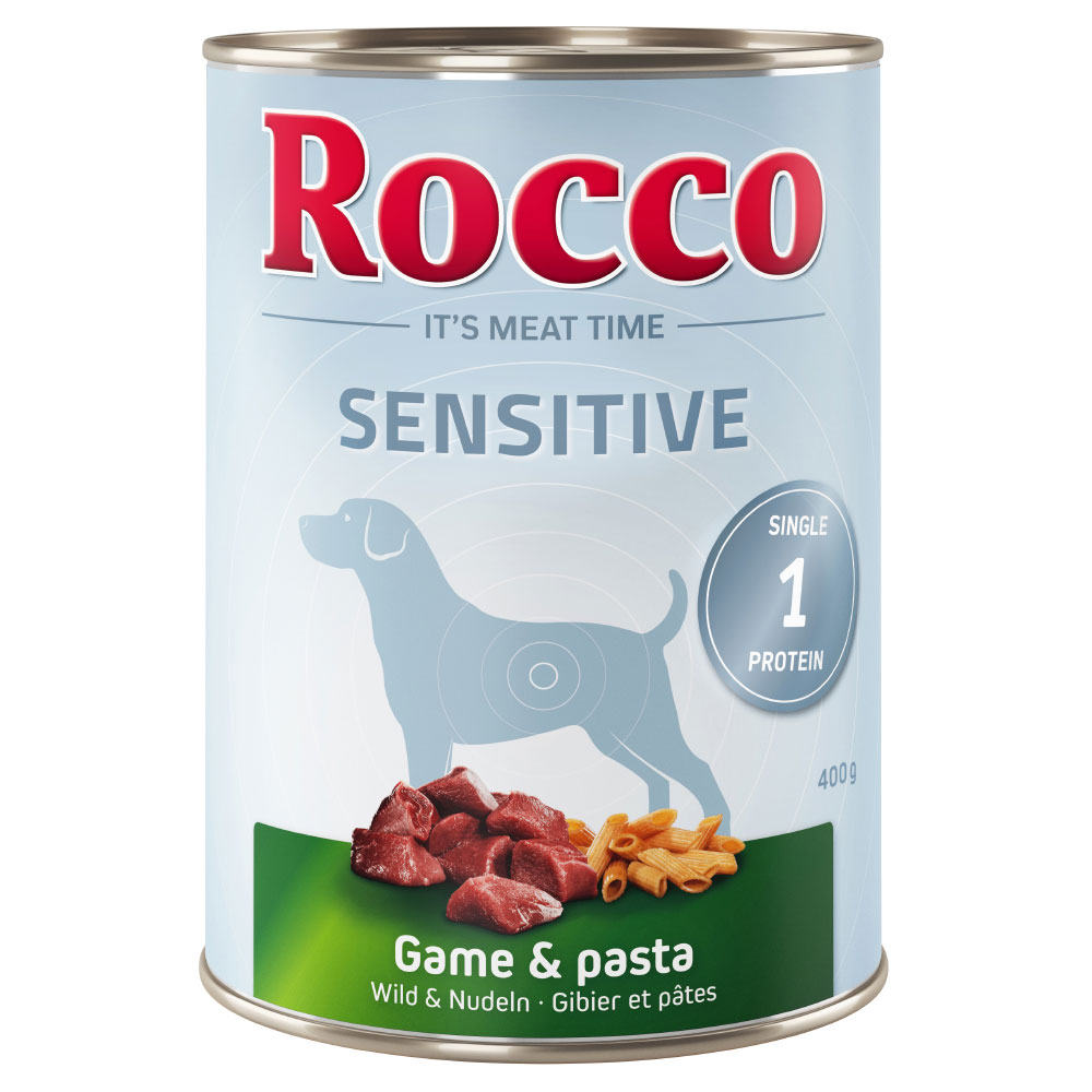 5 + 1 gratis! Rocco Sensitive 6 x 400 g  - Wild & Nudeln von Rocco