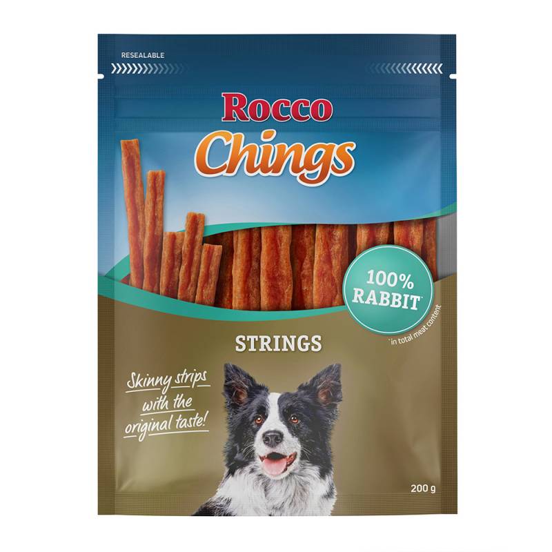 Rocco Chings Strings 150 / 200 g - Sparpaket % - Kaninchen 4 x 200 g von Rocco