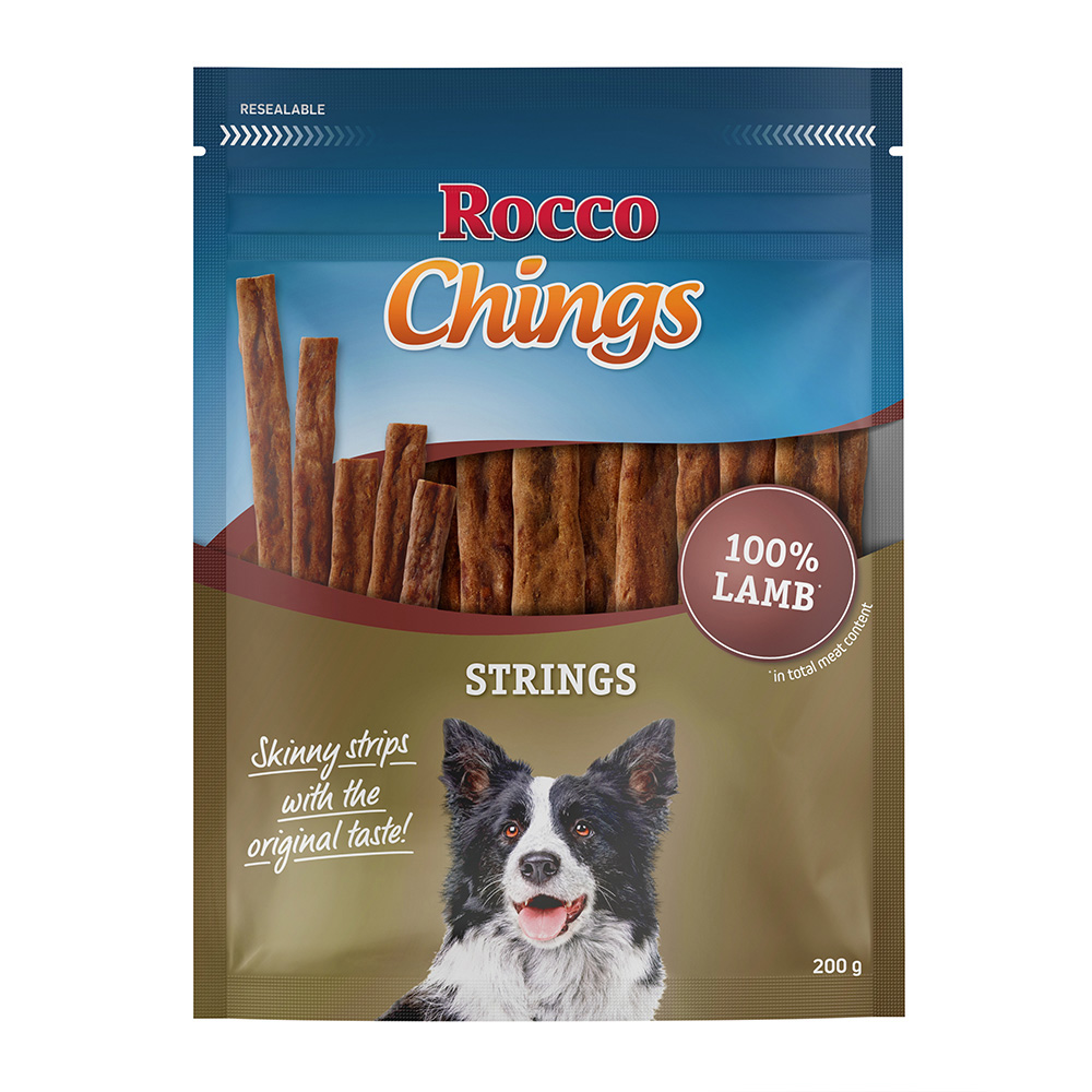 Rocco Chings Strings 150 / 200 g - Sparpaket % - Lamm 4 x 200 g von Rocco