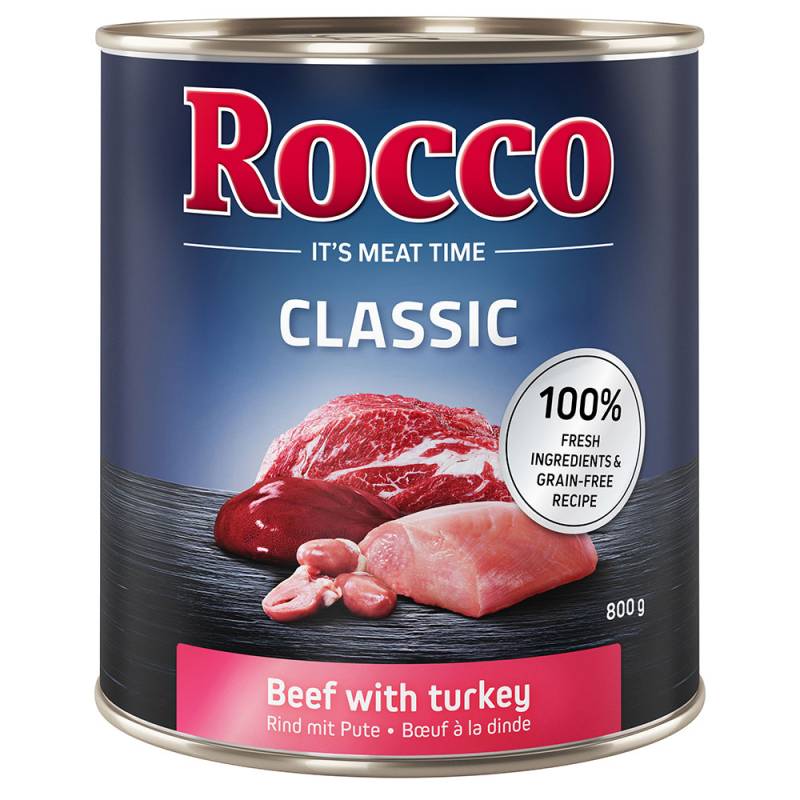 Rocco Classic 6 x 800 g - Rind mit Pute von Rocco