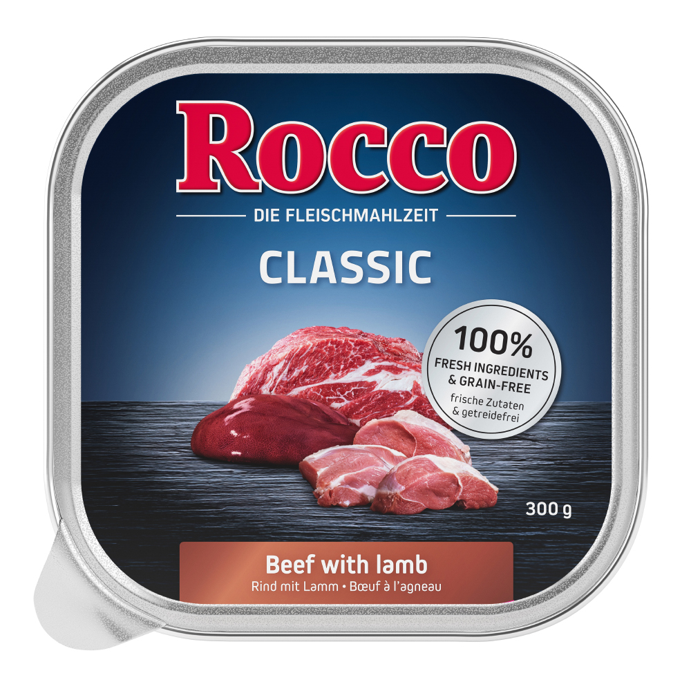 Rocco Classic Schale 9 x 300 g - Rind mit Lamm von Rocco