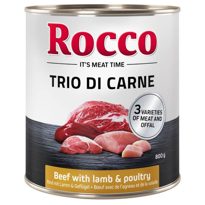 Rocco Classic Trio di Carne - 24 x 400 / 800 g 24 x 800 g: Rind, Lamm & Geflügel von Rocco