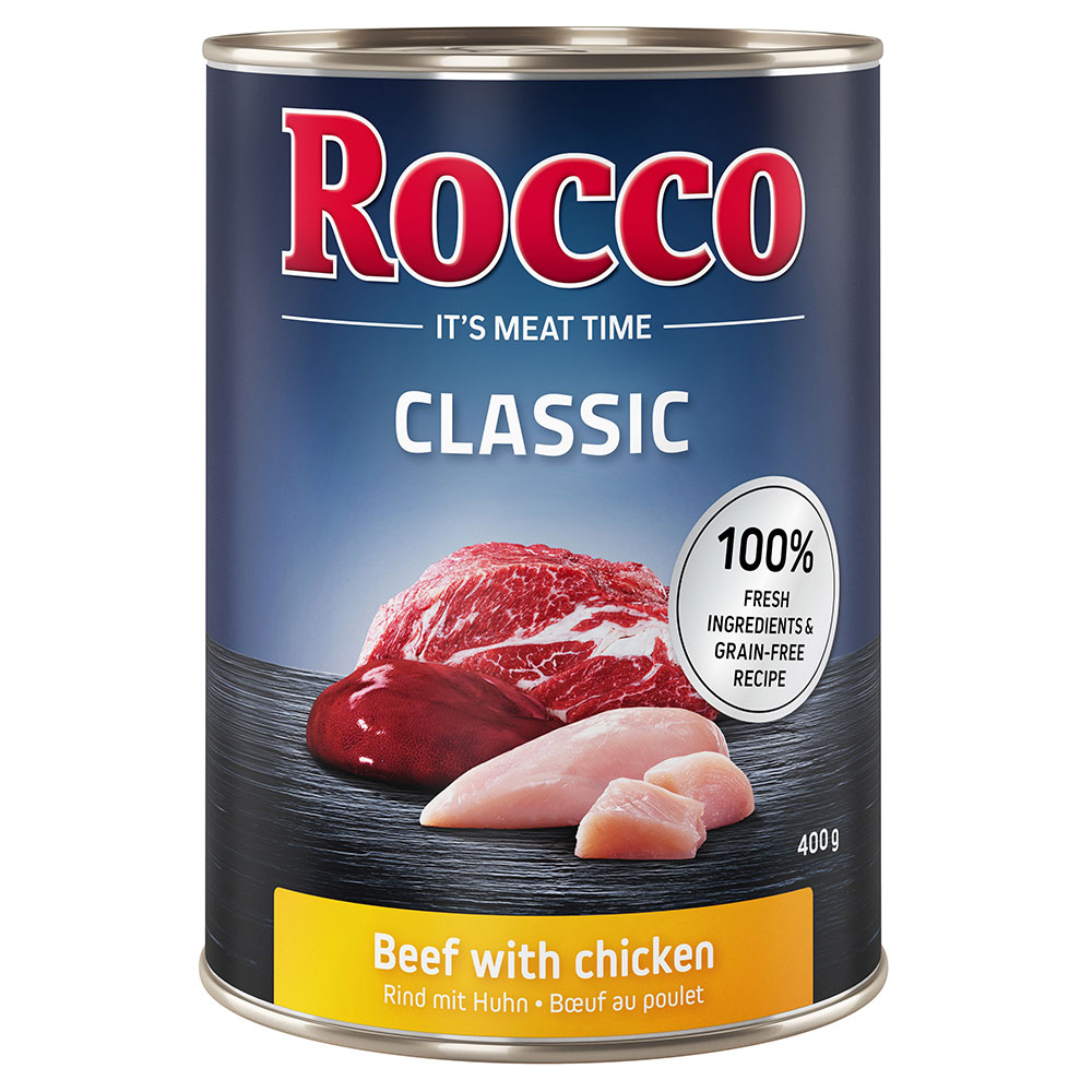 Rocco Einzeldose 1 x 400 g - Classic: Rind mit Huhn von Rocco
