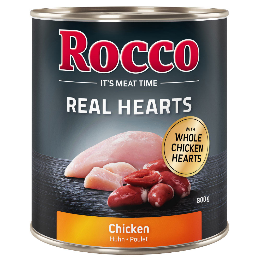 Rocco Real Hearts 6 x 400 g / 800 g - 6 x 800g: Huhn von Rocco