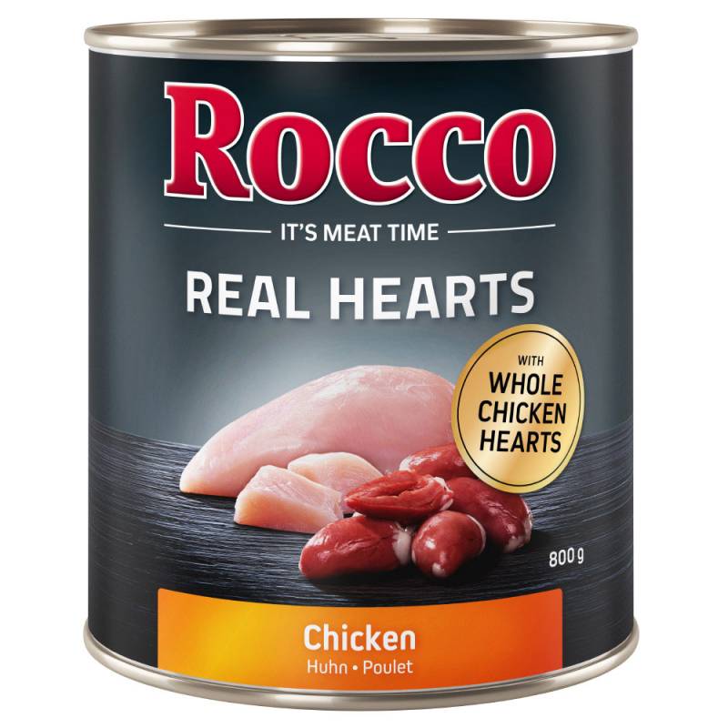 Rocco Real Hearts 6 x 400 g / 800 g - 6 x 800 g: Huhn von Rocco