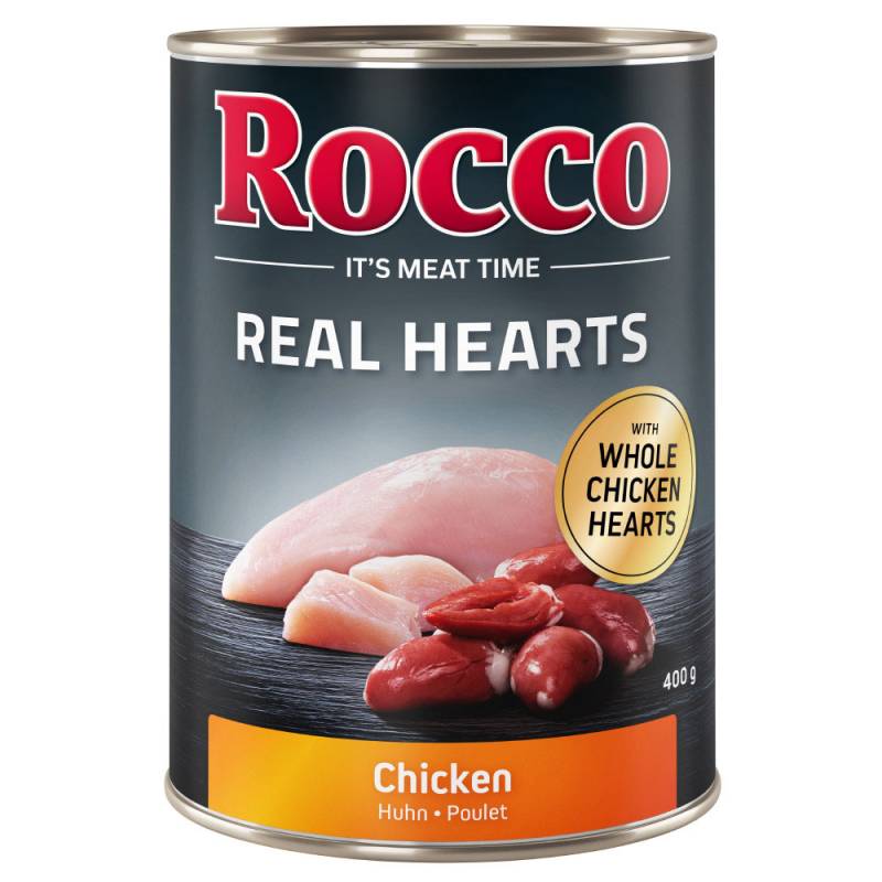 Rocco Real Hearts 6 x 400 g / 800 g - 6 x 400 g: Huhn von Rocco