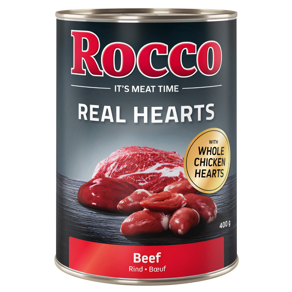 Rocco Real Hearts 6 x 400 g / 800 g - 6 x 400g: Rind von Rocco