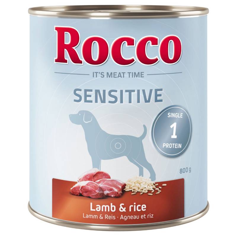 Rocco Sensitive 6 x 400 g / 800 g 6 x 800 g: Lamm mit Reis von Rocco