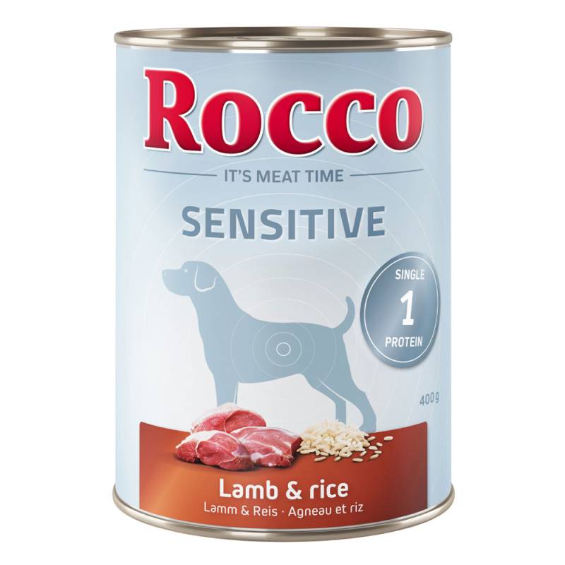 Rocco Sensitive 6 x 400 g / 800 g 6 x 400 g: Lamm mit Reis von Rocco