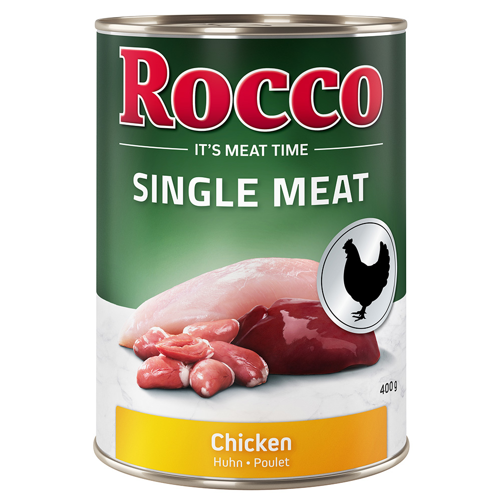 Rocco Single Meat 6 x 400 g / 800 g 6 x 400 g: Huhn von Rocco