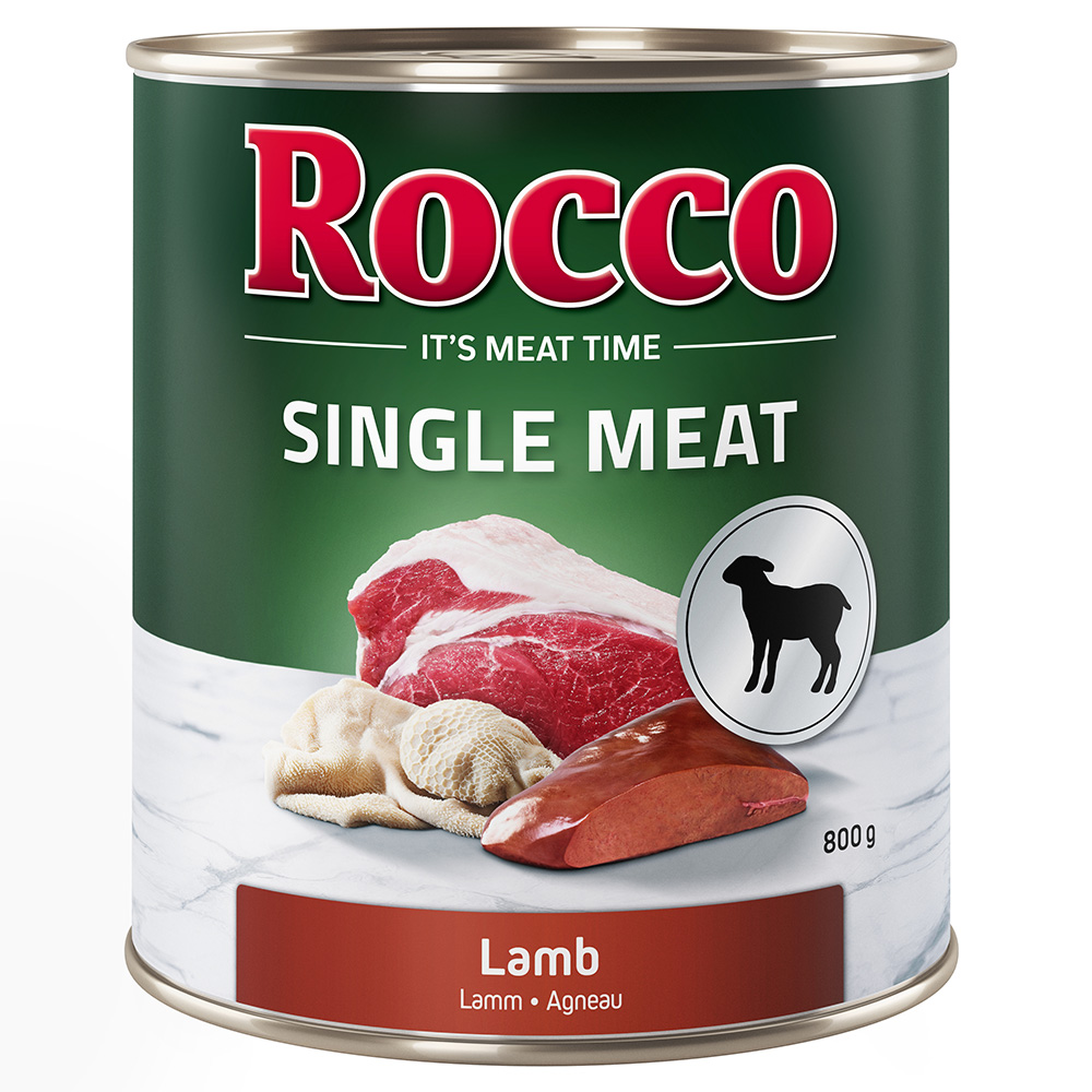 Rocco Single Meat 6 x 400 g / 800 g 6 x 800 g: Lamm von Rocco