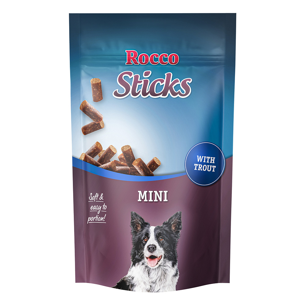 Rocco Sticks Mini 100 g / Sparpaket % - mit Forelle 3 x 100 von Rocco